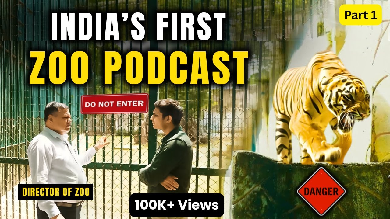 India’s First Zoo Podcast | I Went Inside The Restricted Area | Dhruvish Shah