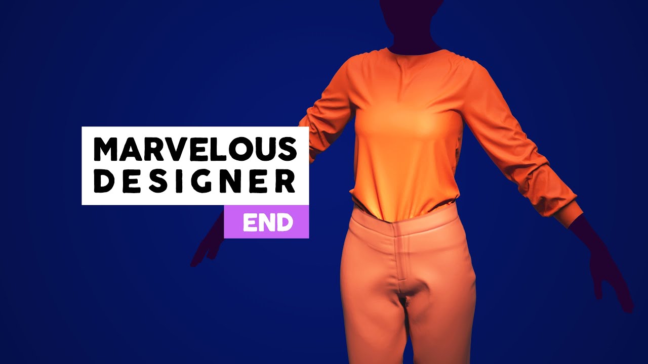 | Marvelous Designer | #End | Final Simulation & Export | 3D Easy |