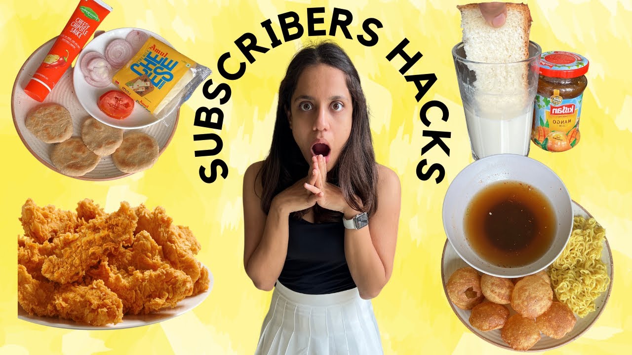 Trying FOOD HACKS Suggested by my Subscribers 😱😱 | Weird Combinations | So Saute