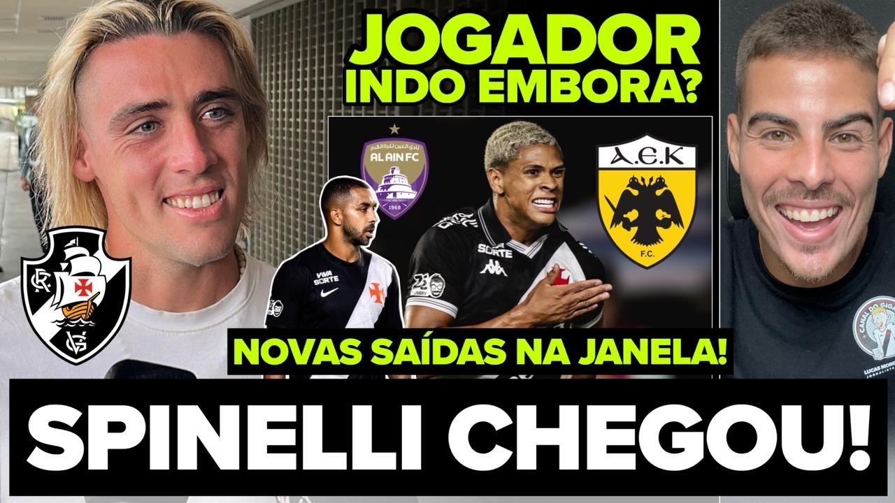 CLAUDIO SPINELLI CHEGOU NO RIO! 6º REFORÇO DO VASCO! CAUAN BARROS INDO EMBORA? DESPEDIDA DE LATERAL!