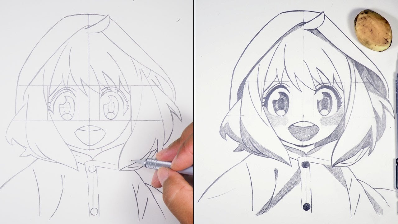 How to Draw Anya Forger Easy Tutorial | Spy x Family