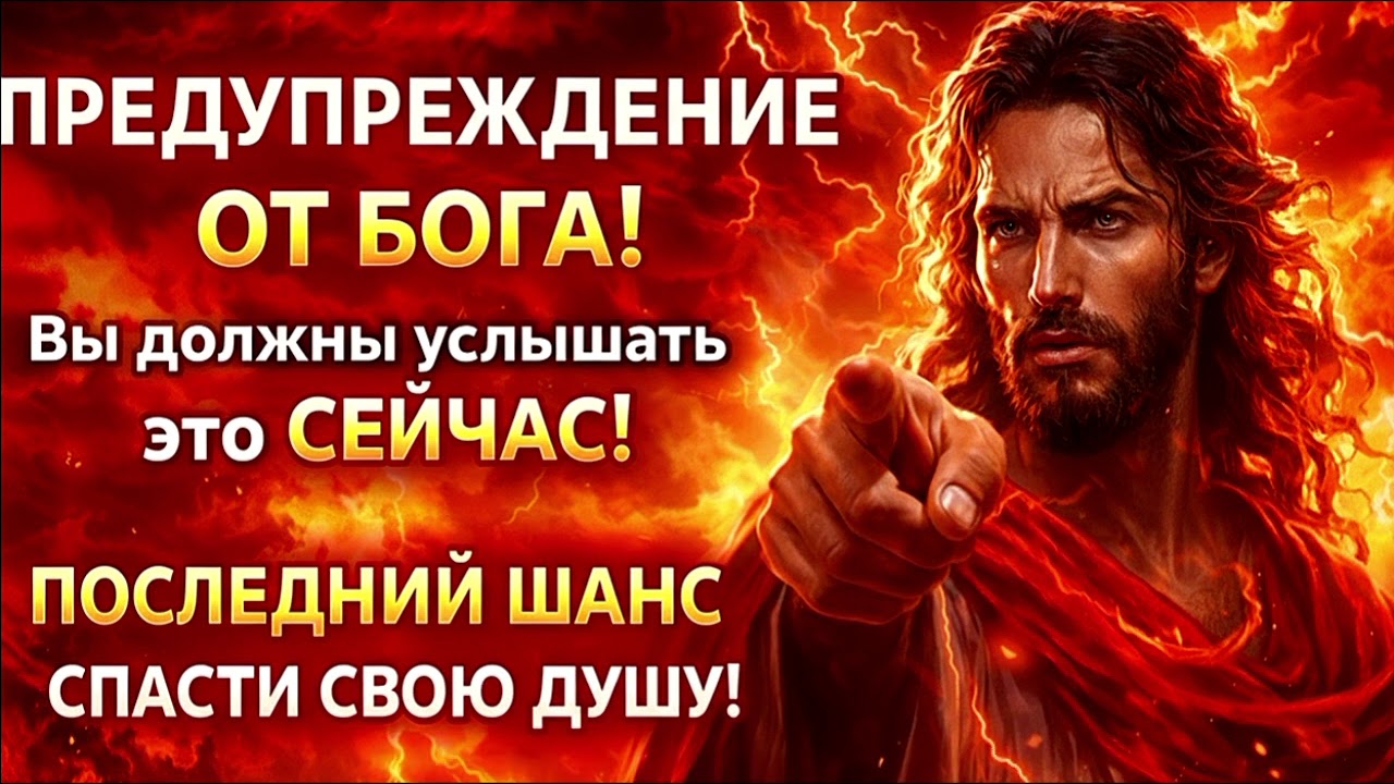 ⚠️ ПРЕДУПРЕЖДЕНИЕ ОТ БОГА: Услышь Это Сейчас и Сделай Свой Выбор 🙏✨