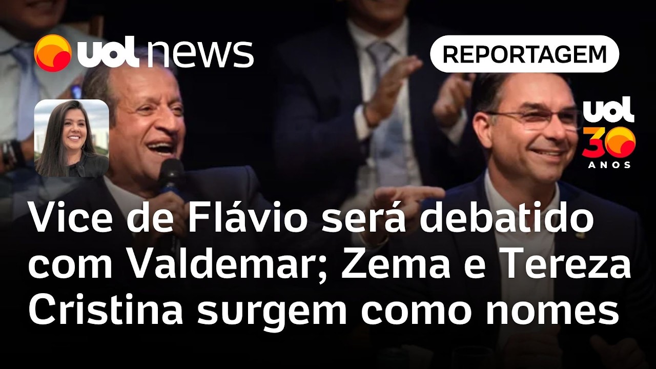 Valdemar vai opinar sobre vice de Flávio Bolsonaro: Zema e Tereza Cristina no páreo | Carla Araújo