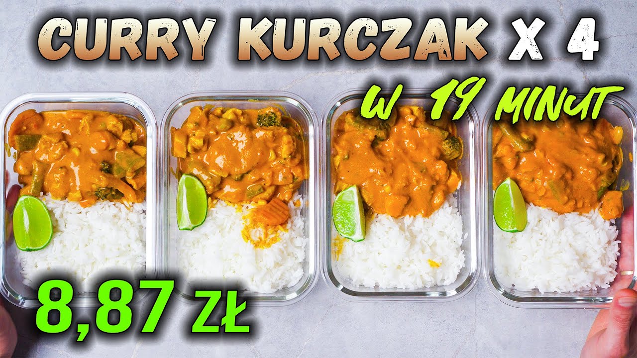 Kurczak CURRY - 4 WYSOKOBIAŁKOWE