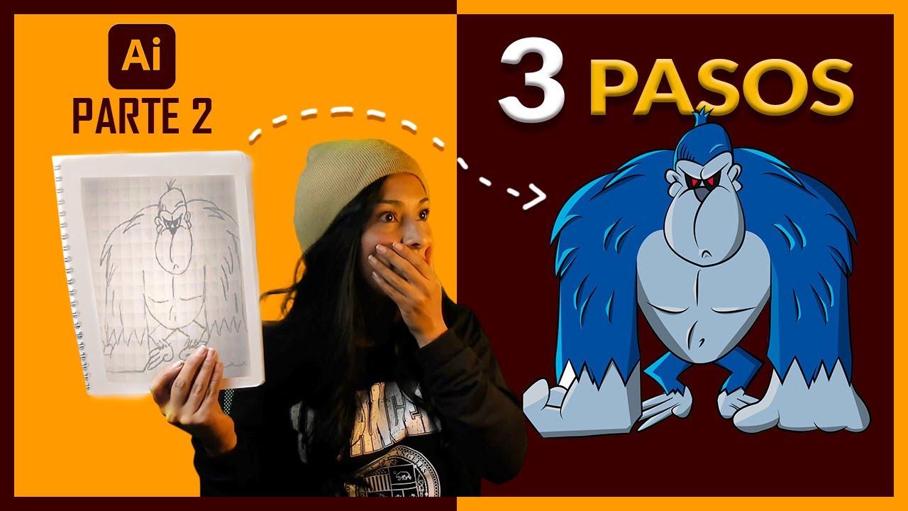 ✅Ilustración en 3 Pasos con Adobe Illustrator (PARTE 2) Tutorial Completo