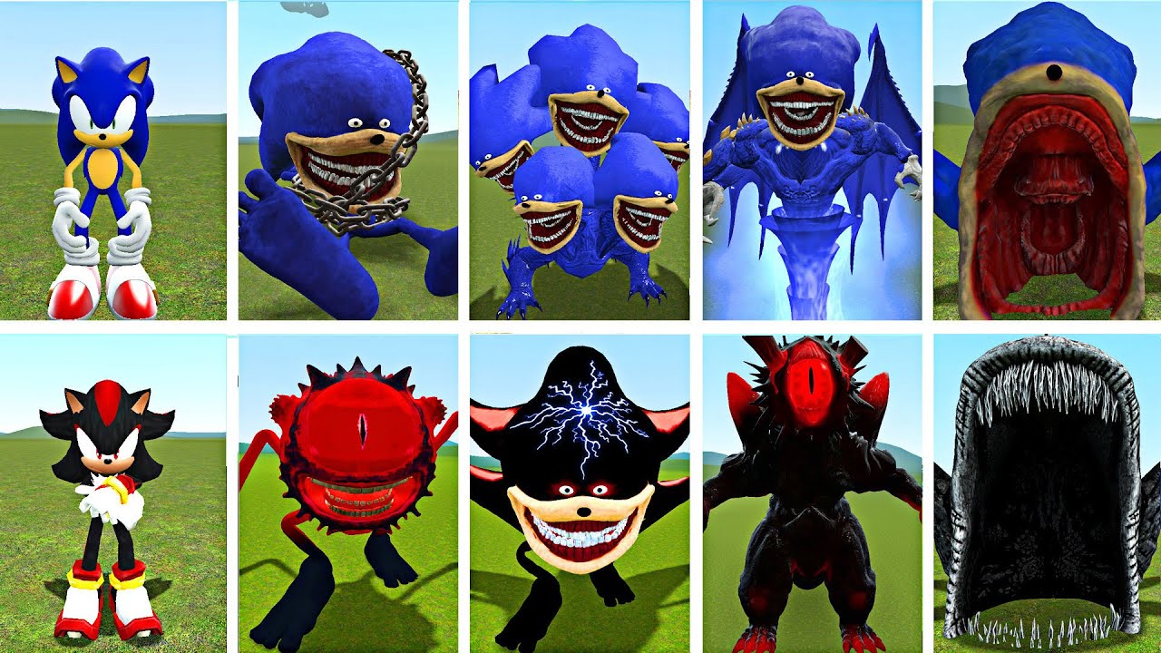 CURSED SHADOW vs SHIN SONIC | THE ULTIMATE EVOLUTION BATTLE | WHO WIN? (GARRY'S MOD)