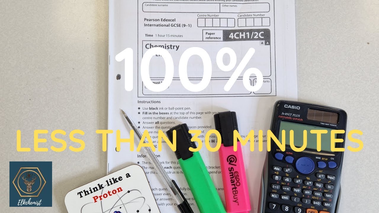 Edexcel IGCSE Chemistry 2021 Paper 2 | 100% Walkthrough
