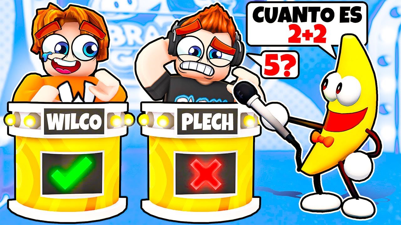 EL JUEGO DEL CEREBRO con PLECH! 🍌🧠 | ROBLOX (BRAIN GAME)