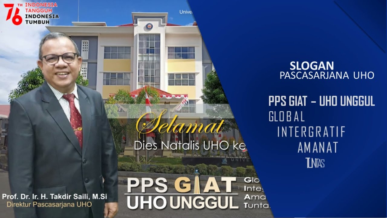 PROFIL PASCASARJANA UNIVERSITAS HALU OLEO - PPS GIAT UHO UNGGUL