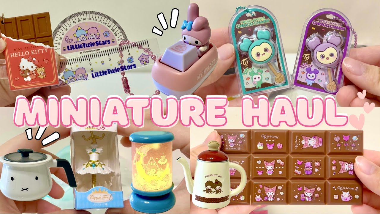 Miniature haul💗Sanrio✨Gacha🧸Monchhichi😻Miffy💘Blindbox🎁Christmas🎄