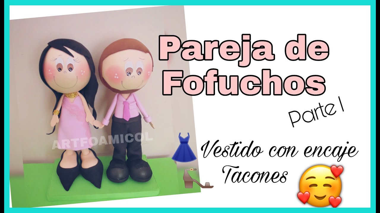 ❤FOFUCHOS PAREJA DE ENAMORADOS|[vestido con encaje y tacones] Parte I❤