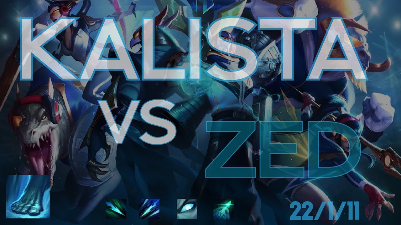 Kalista vs Zed 🔥 Clash of Mechanics | Epic Showdown! ⚔️ #kalista #leagueoflegends