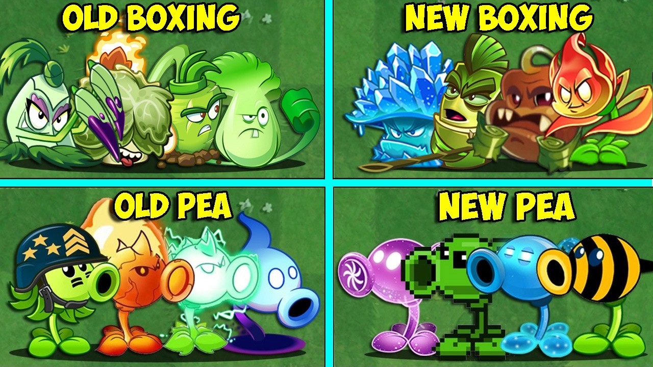 PVZ 2 - Random 16 Team NEW vs OLD Plants Level 1 Battlez - Which Team Plant Will Win?