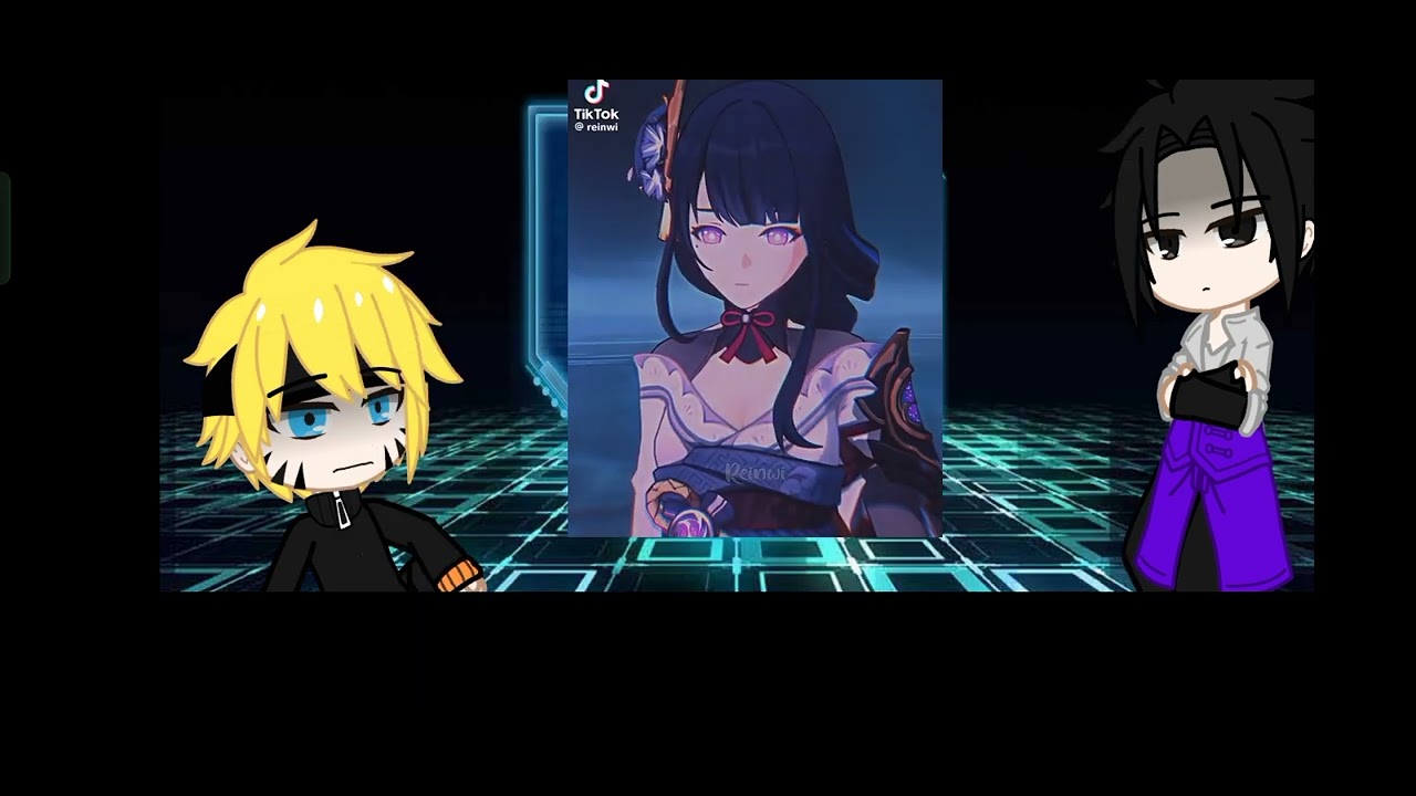 Naruto & Sasuke react to Sakura as Raiden Ei || Naruto x Genshin Impact || Inspired by @aikossfav