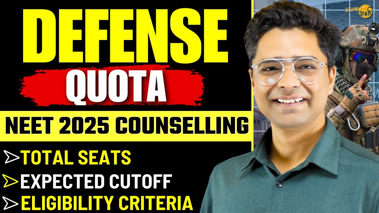 All About Defense Quota In NEET 2025 Counselling ➡️ Total Seats In MBBS Colleges , Expected Cutoff