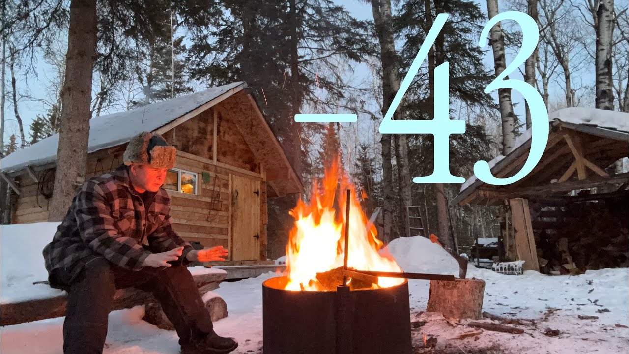 Ужасный холод -43 градуса! Один в дикой местности! Полярный вихрь!