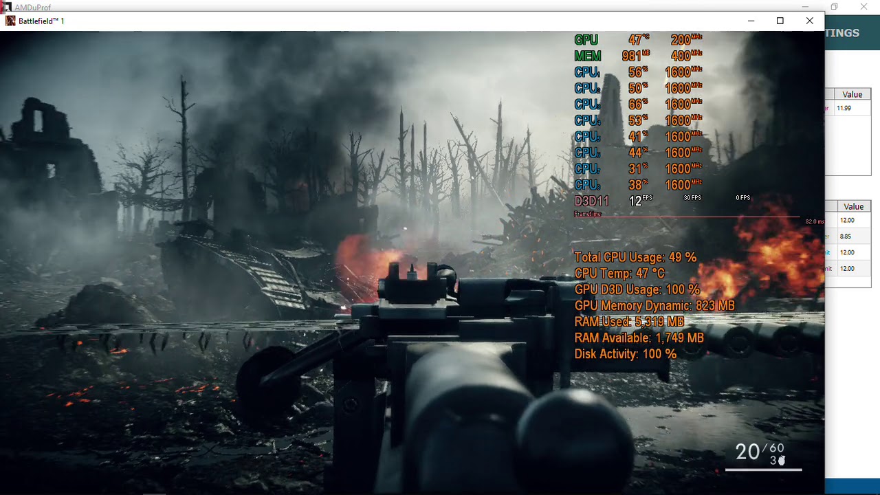 TDP Configuration Test | Ryzen&trade; 5 2500U | Vega 8