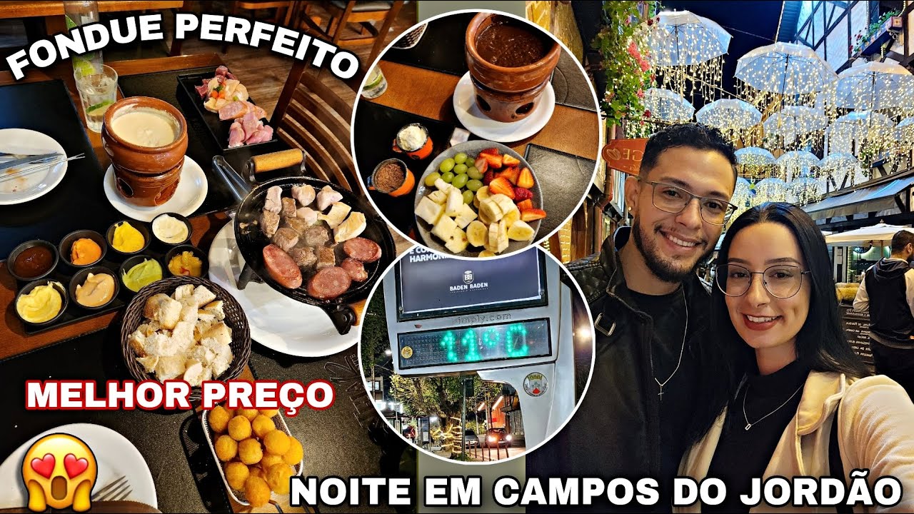 ❤️SEQUÊNCIA De FONDUE Em CAMPOS Do JORDÃO Com O MELHOR PREÇO | Nossa Noite