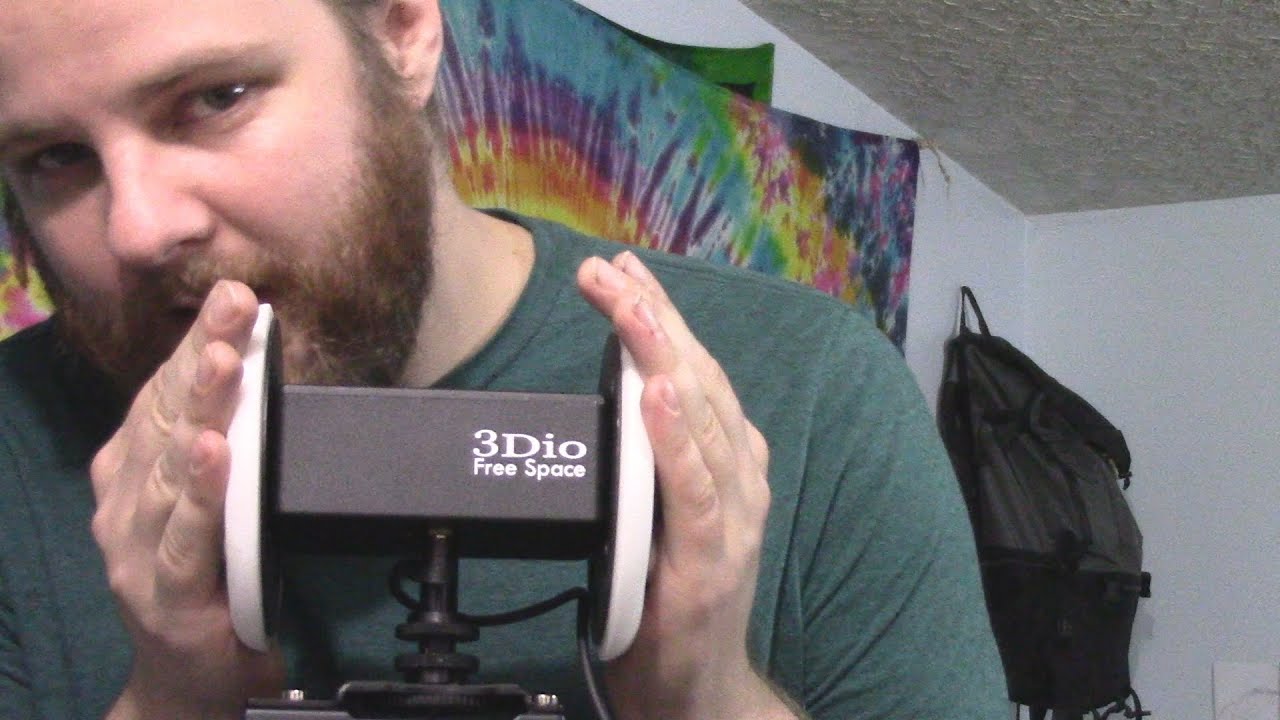Binaural ASMR: Ear cupping with eye spy repeated words