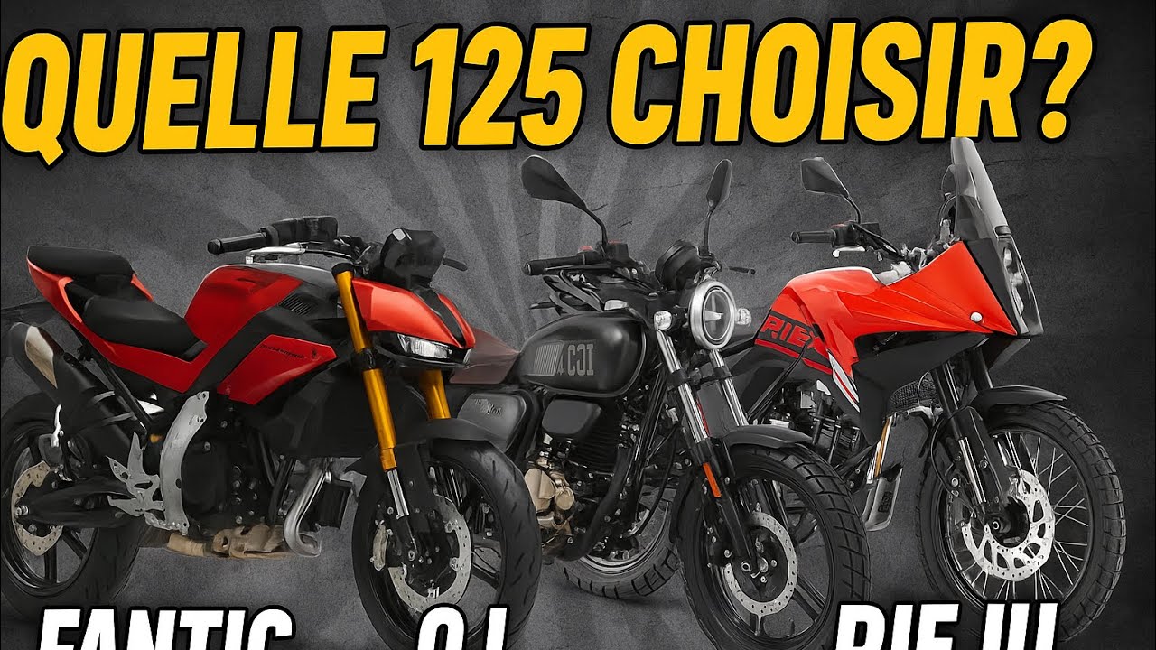 Trois motos ! Trois styles ! Mais des 125cc