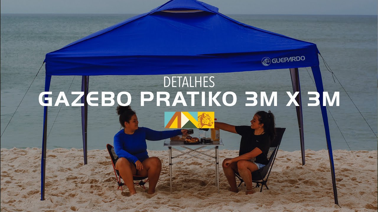 Como montar o gazebo Pratiko 3m x 3m da Guepardo?