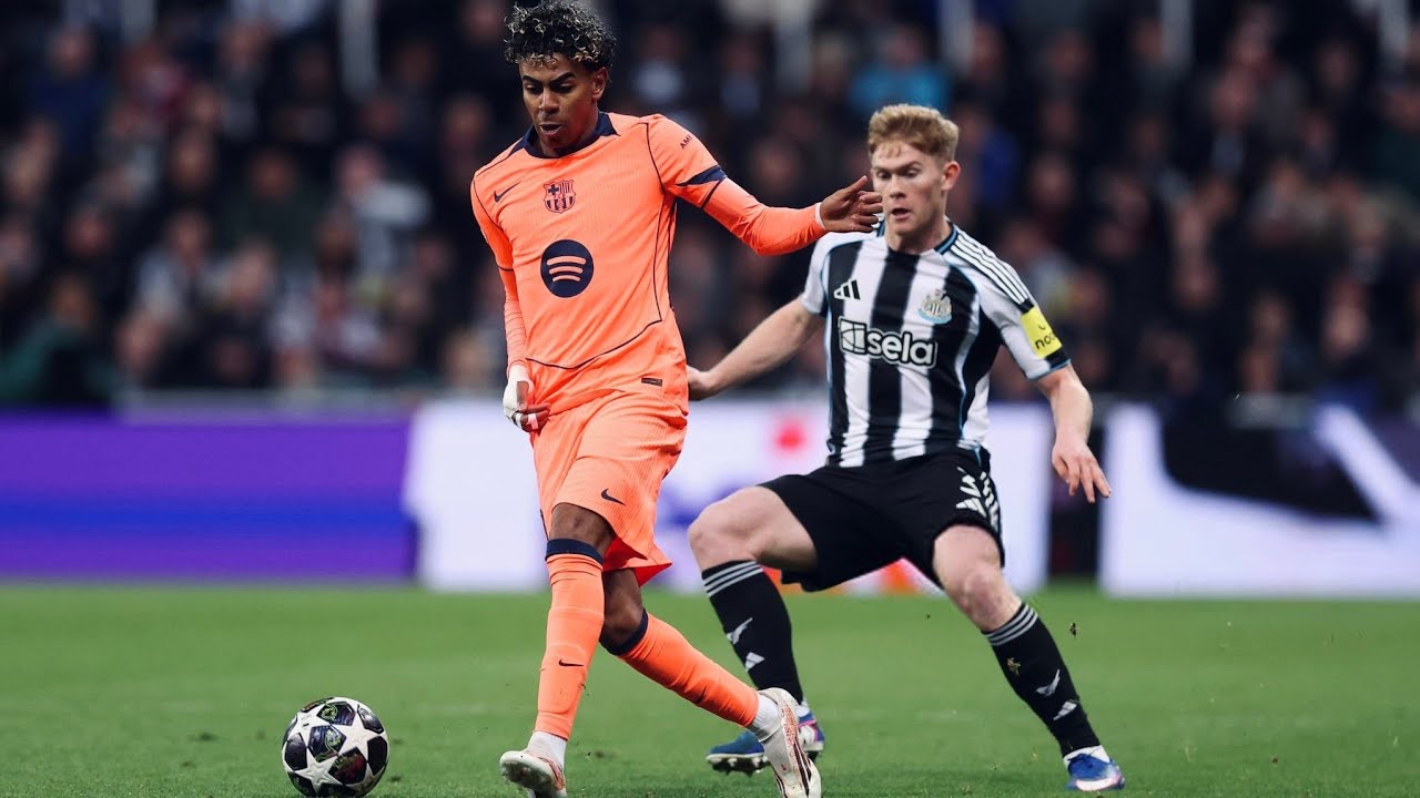 Barcelona e Newcastle empatam em 1x1 pelo jogo de ida das oitavas de final da Champions