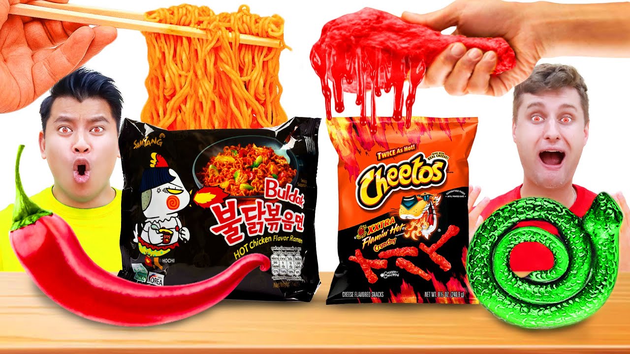 SPICY VS SOUR FOOD CHALLENGE | 24 HOURS EATING ONLY CRAZY FOODS FUNNY SITUATIONS BY CRAFTY HYPE