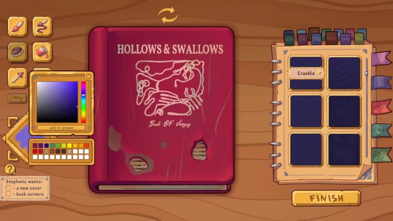 First Look: Bookbinding - Demo Gameplay (Steam Next Fest)