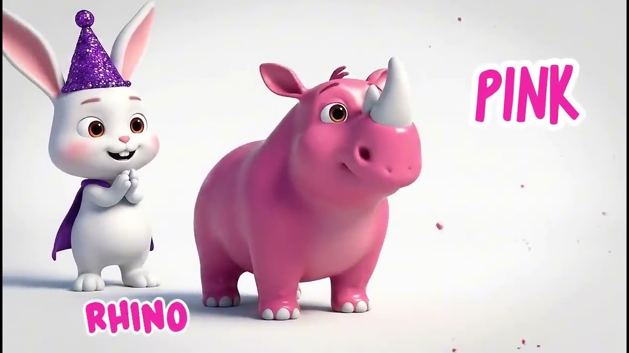 ABC Colorful Safari Animal Song 1207 _ Little Bunny Magician & Color Animals _ ABC & Color Song