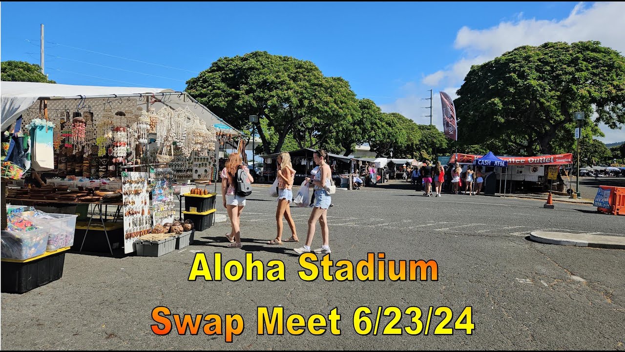 [4K] Aloha Stadium Swap Meet / Flea Market 6/23/24 in Aiea, Oahu, Hawaii