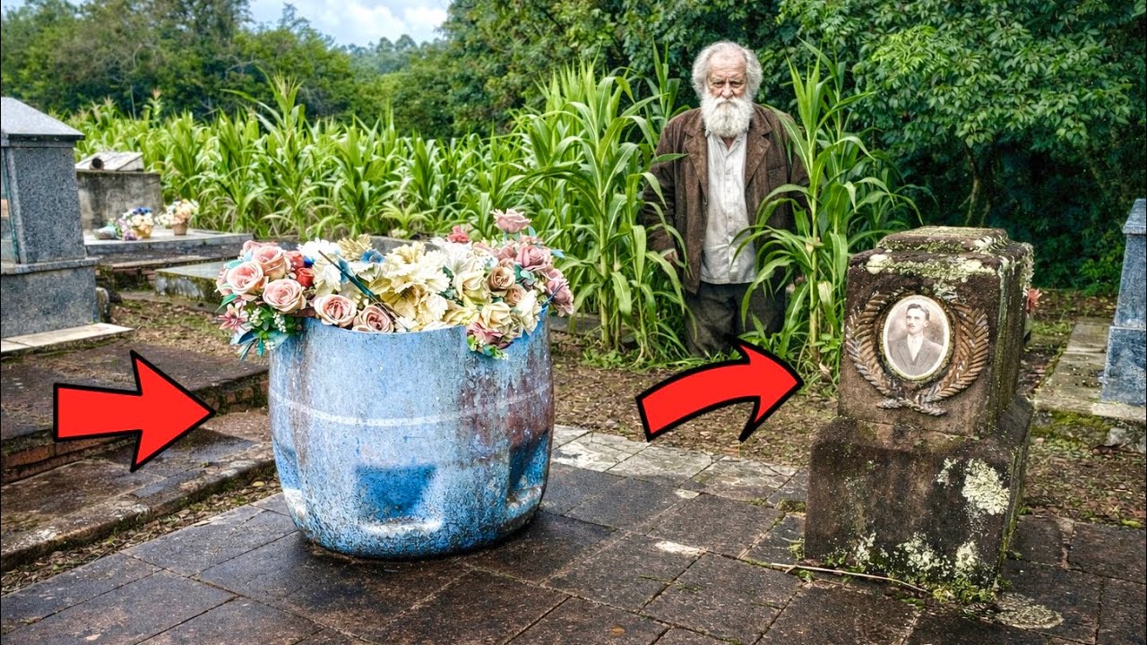 PORQUE BOTARAM ISSO NO TÚMULO DELE? 