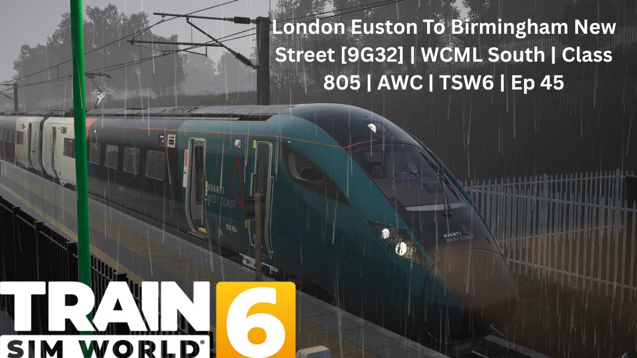 London Euston To Birmingham New Street [9G32] | WCML South | Class 805 | AWC | TSW6 | Ep 45