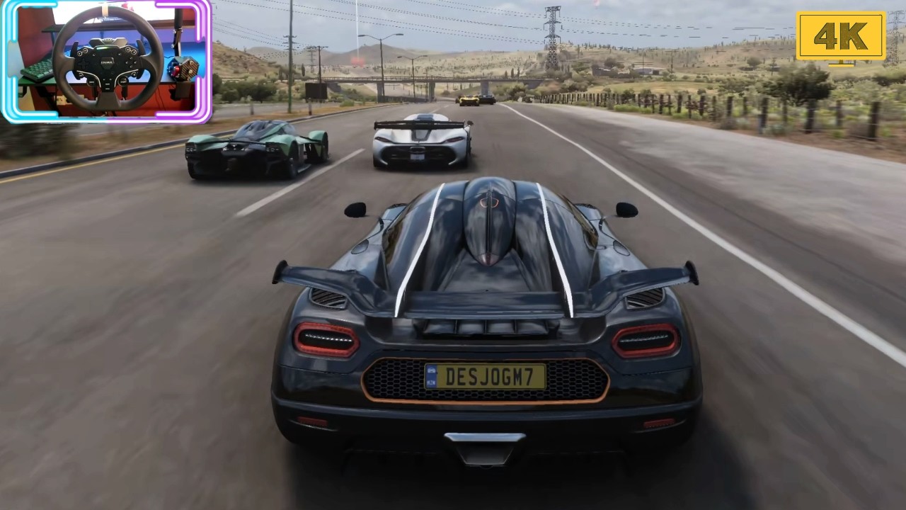 Koenigsegg One VS Hypercars - Forza Horizon 5 / Moza R3 Steering Wheel / 4K Gameplay