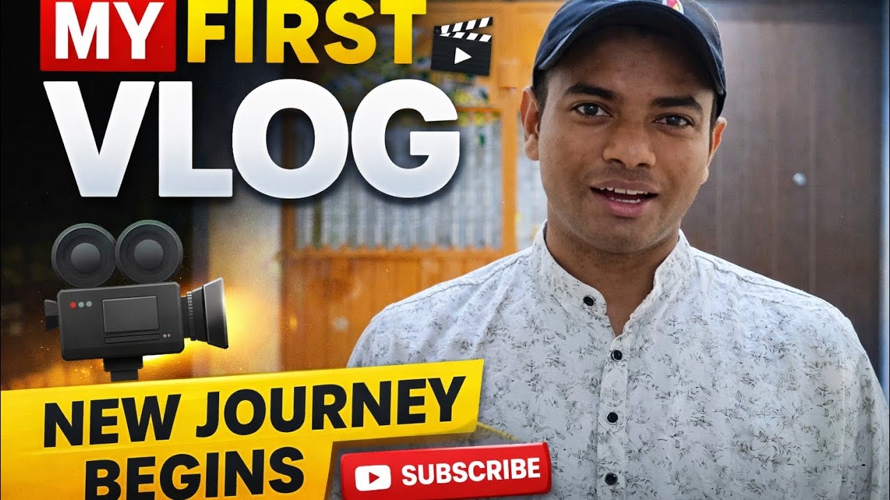 My First Vlog|New Beginning 🚀First Vlog Ever |Day 1 of My JourneyFinally Started My YouTube Journey!