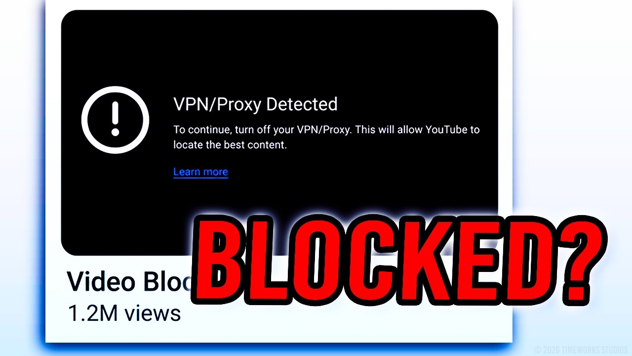 YouTube Is BLOCKING VPNs?