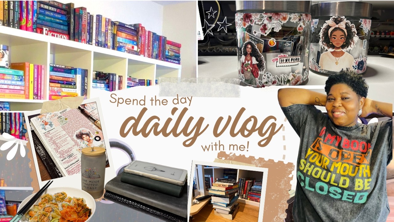 Morning Routine: Cleaning, Watching Old Favorites & Bookshelf Tour (800+ books) #books #lifestyle