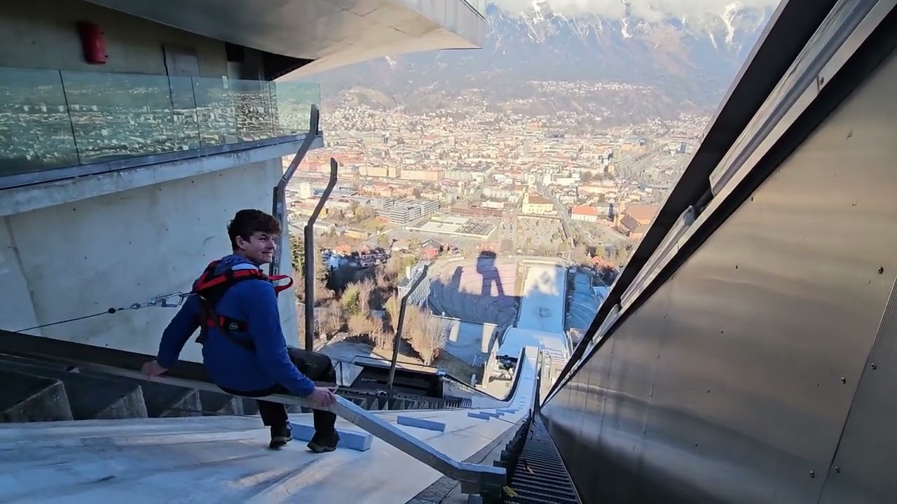 The tremble bench experience at Bergisel Ski Jump, Innsbruck