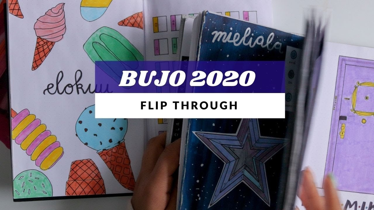 bujo 2020 flip through | bullet journal Suomi