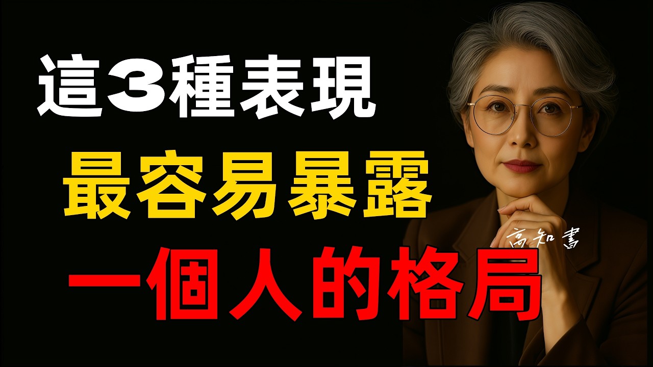 這三種行為，最容易看出一個人的格局!
