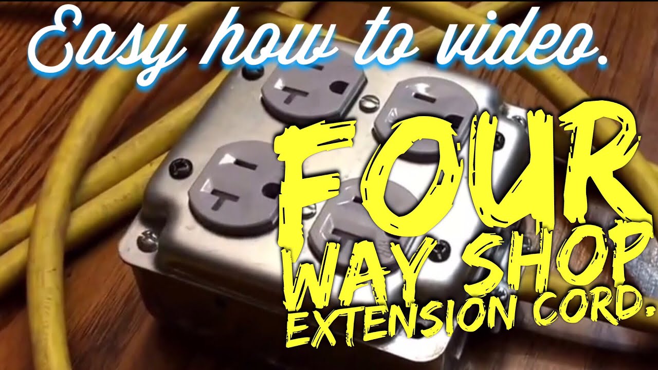 Instructional,shop extension cord 4/Way.