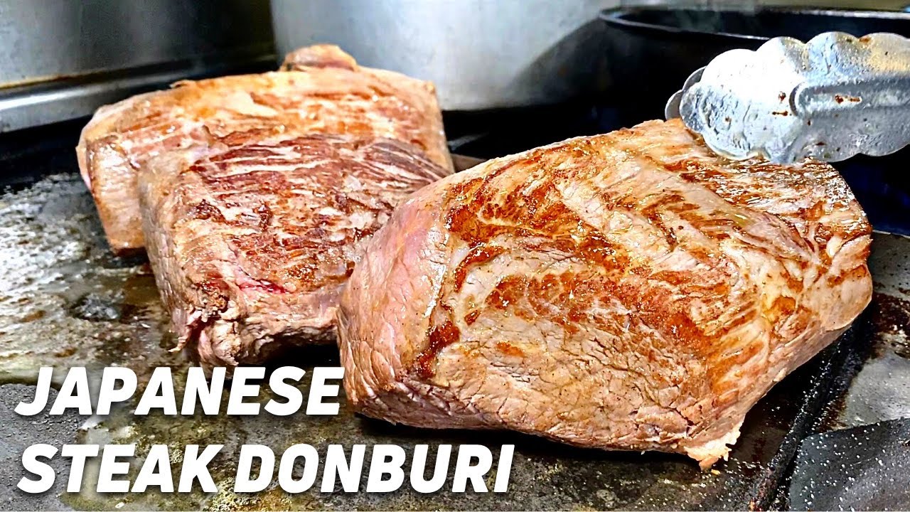 JAPANESE FOOD - STEAK Rice Bowl! AWARD-WINNING Donburi | Torrance, California
