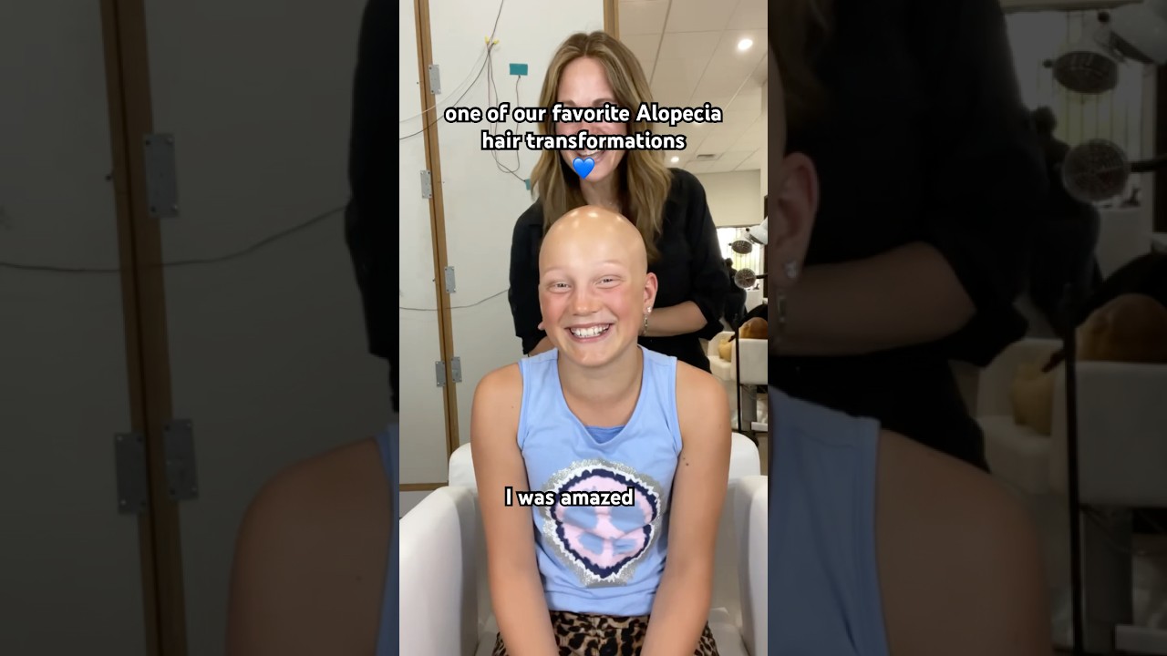 in honor of Alopecia Awareness Month 💙 #alopecia #hairtransformation #wigtransformation #hairloss