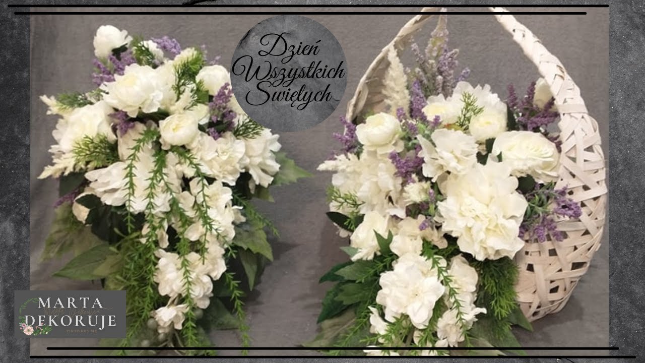 PIĘKNA DEKORACJA NAGROBNA // DZIEŃ WSZYSTKICH ŚWIĘTYCH