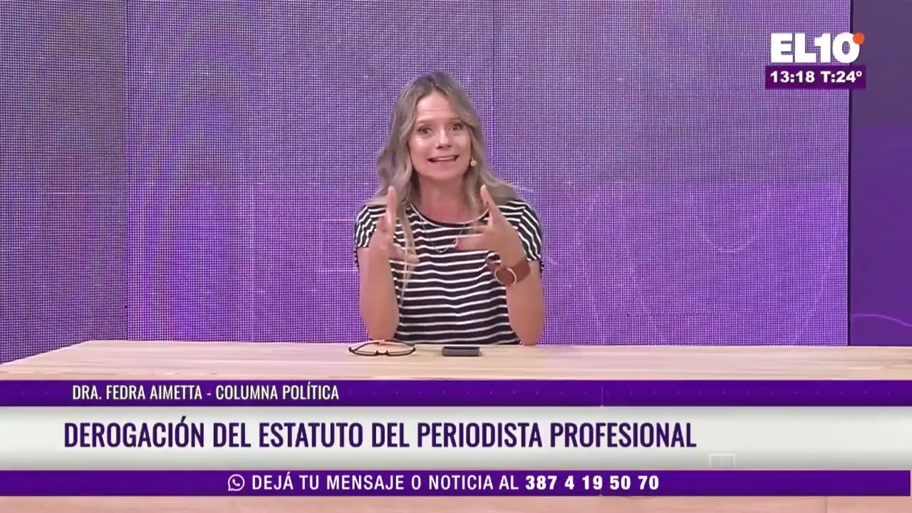 ¿SE DEROGA LA LIBERTAD DE EXPRESIÓN? Derogación del Estatuto del Periodista Profesional.