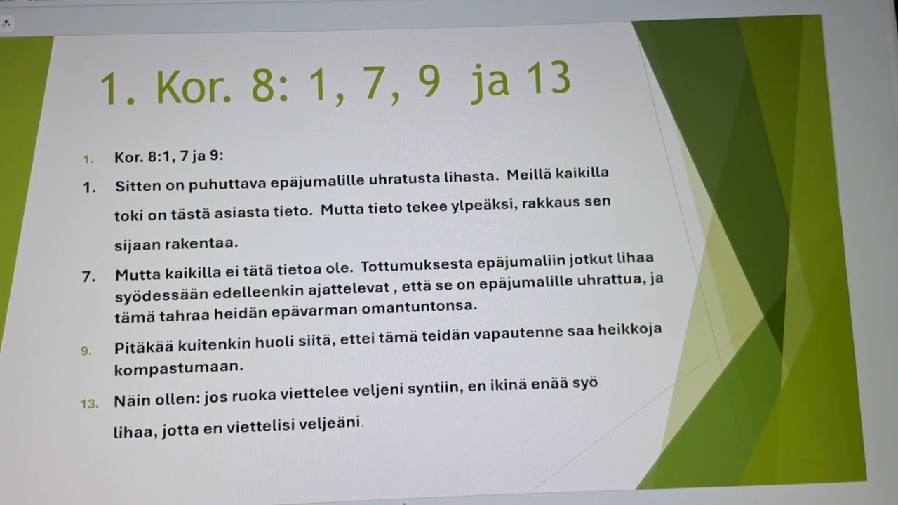 Mikä on syntiä? Uskonelämän harmaat alueet. Saarna/luento