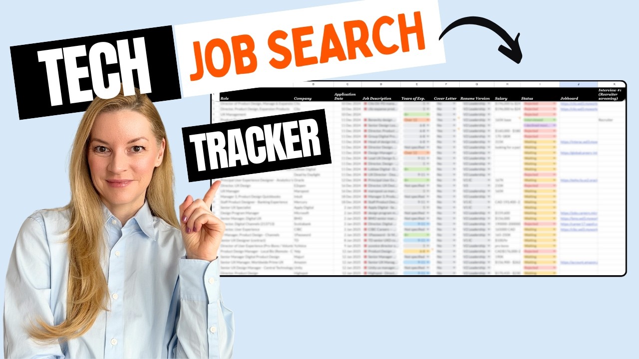 Unemployed in Tech in 2026: My Job Application Tracking Method to Stay Organized (with Template)