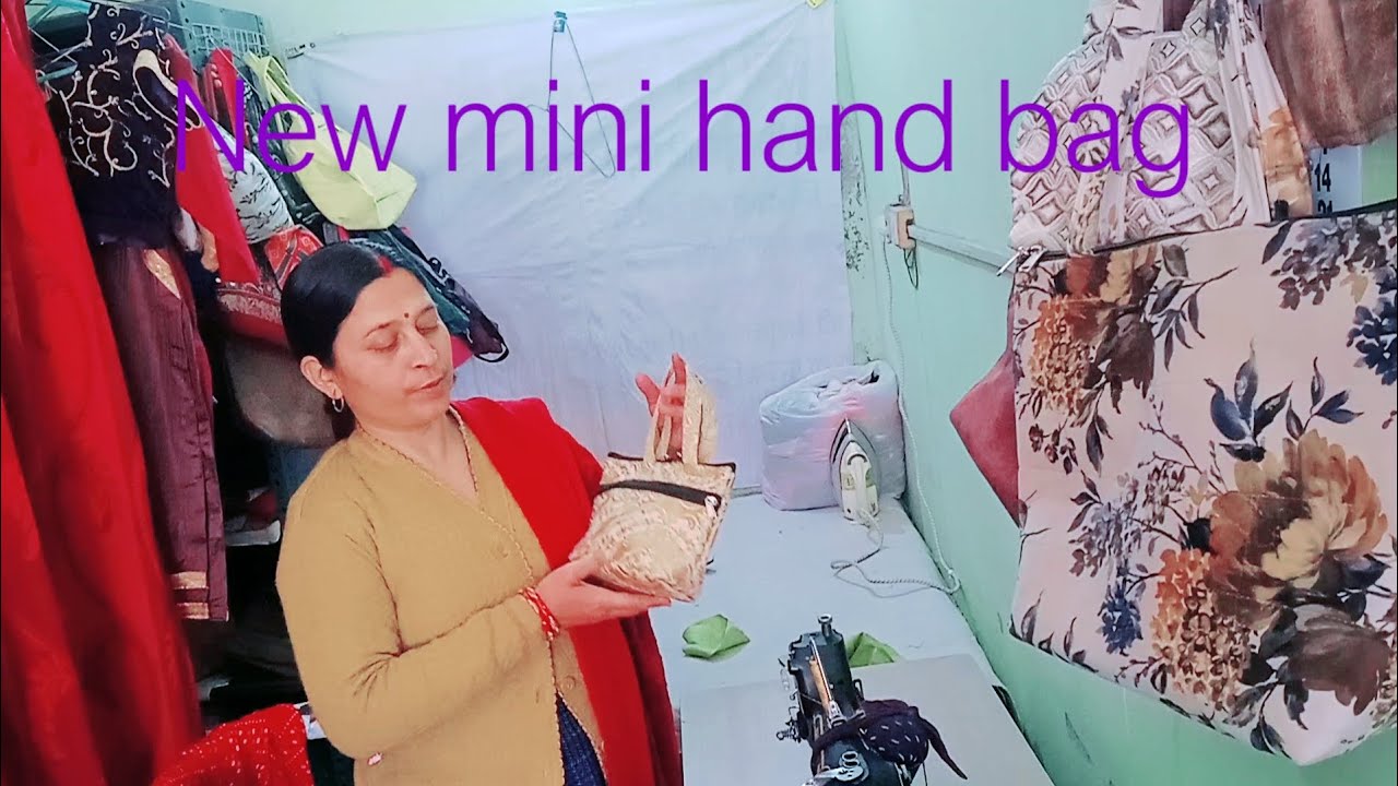 New mini hand bag banana seekh ye #all  diy #all bag making 