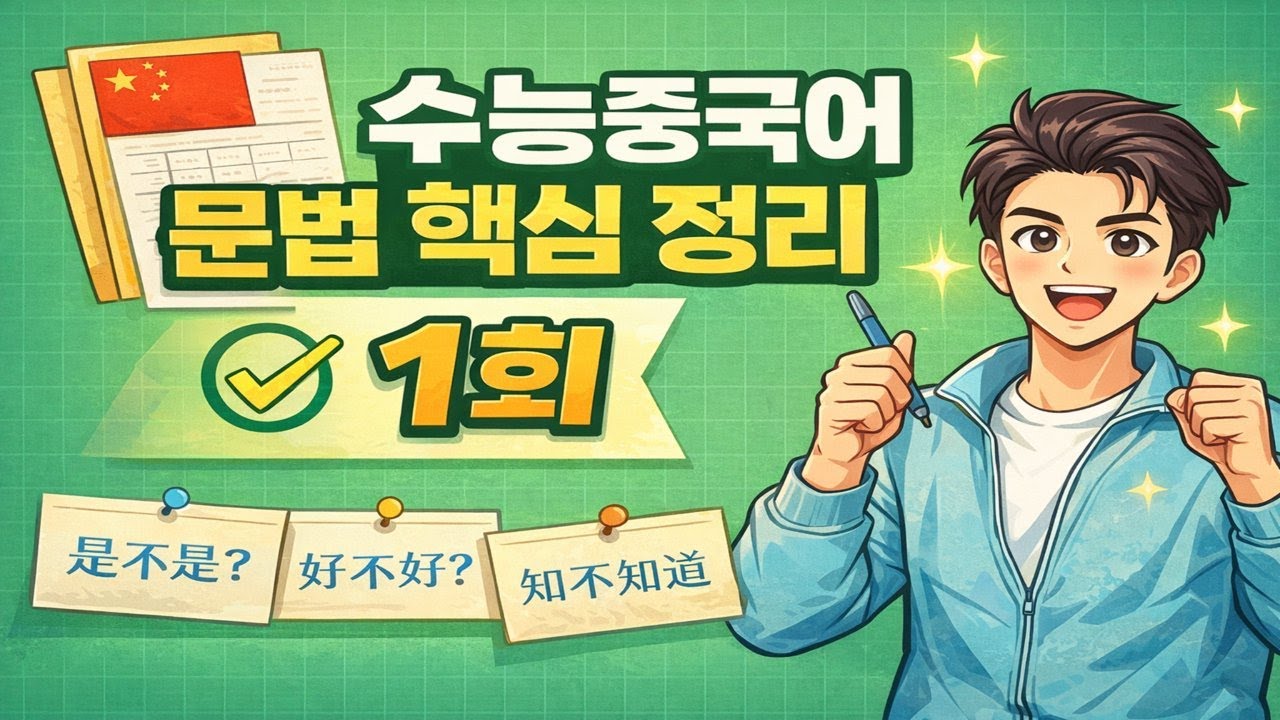 수능 중국어 핵심 문법 1회 | 정반의문문