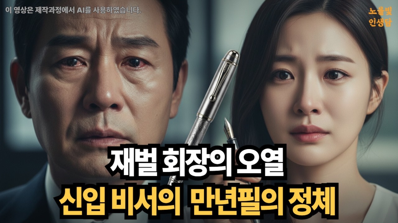 신입비서의 만년필에 숨겨진 비밀 재벌회장님이 오열한 이유