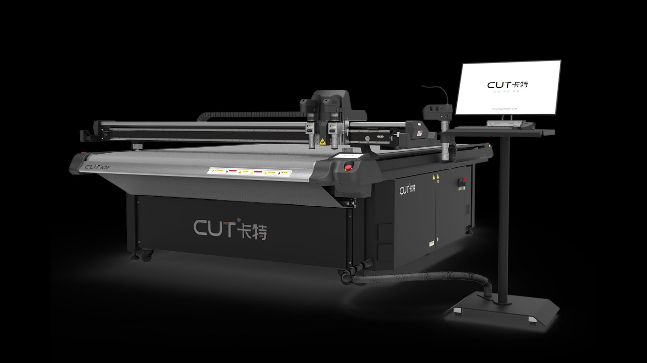 China Kartech foam board/vinyl/sticker/flatbed Profiled digital cutting machine cutting display